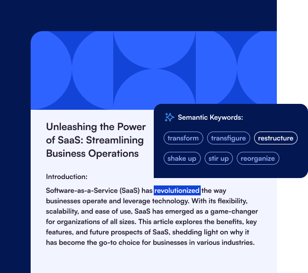 Read through the actual output and improve